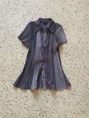 Apt. 9 Black & White Polka Dot Blouse